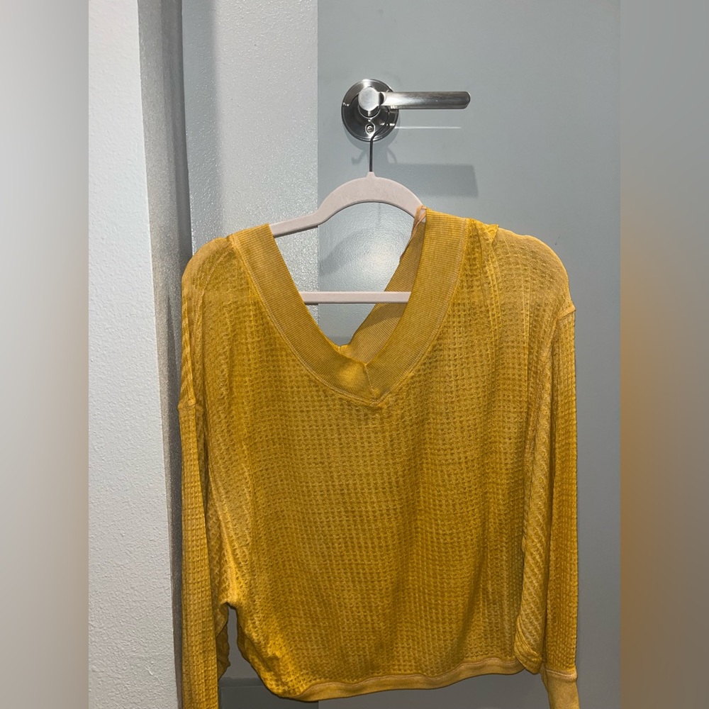Yellow Free People Shirt